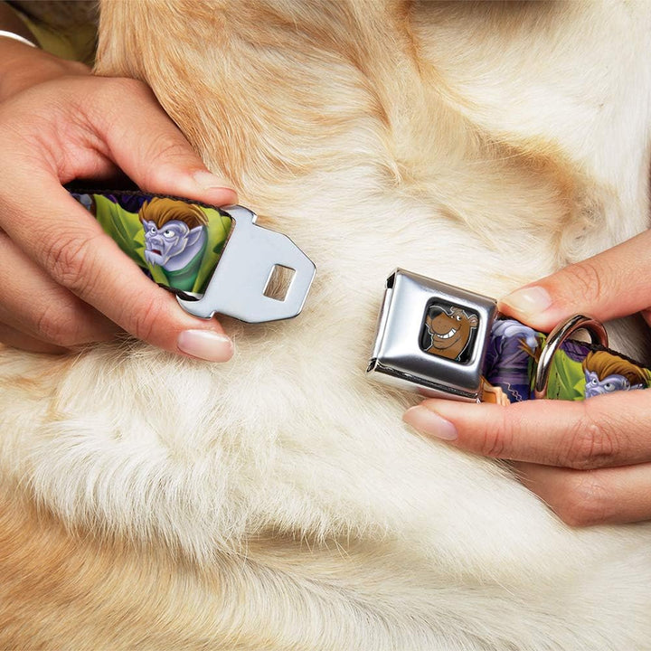Buckle-Down 22,9–38,1 cm sdc-Scooby DOO Face Full Color Schwarz Hund Halsband M - Fits 11-17" - 1.0"