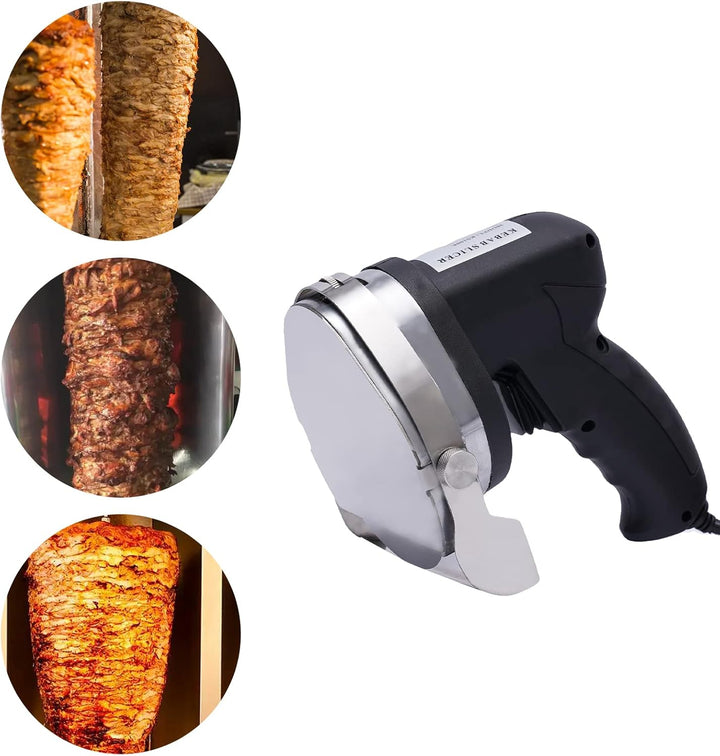 80W Elektrisches Schawarma-Messer, Leistungsstarke Dönerschneider Edelstahl Dönermesser Kebab Schnei