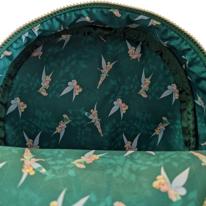 Loungefly Tinkerbell Mini-Schultertasche, mit Pailletten, Grün, Grün