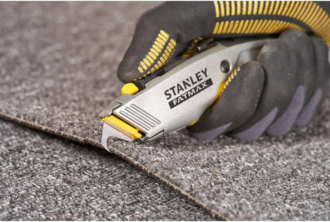 Stanley Fatmax 2 in 1 Messer PRO 0-10-789 (mit einziehbarer Klinge, 180 mm Länge, vielseitige Einsat