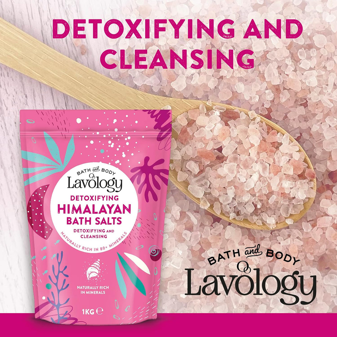 Lavology HimalayaBade salz Alle natürlichen Inhaltsstoffe Entgiften, Reinigen, Entschlacken, 5kg