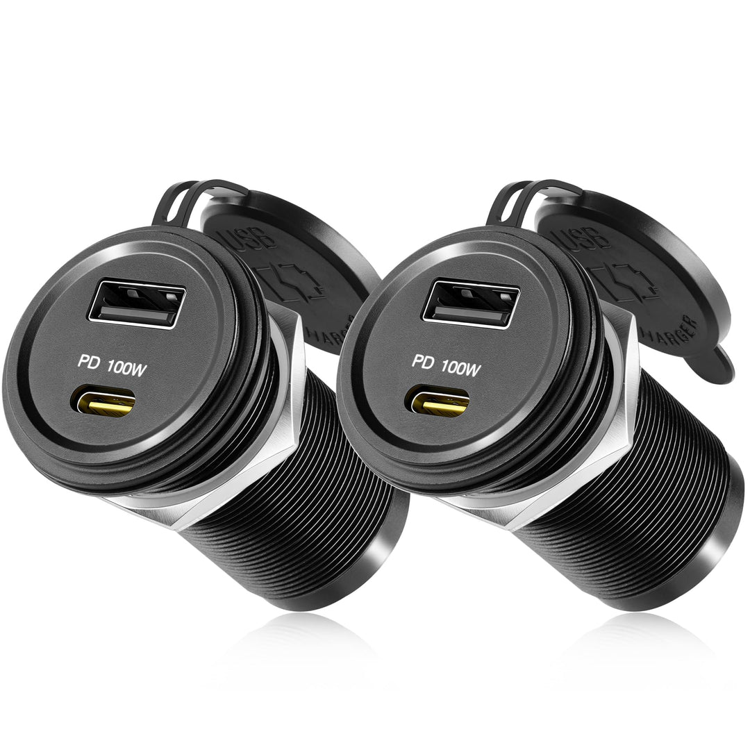 acegoo 12V USB C Steckdose 100W PD &amp; 18W QC, Wohnmobil Auto USB Dose Buchse 12 Volt KFZ Wasserdicht