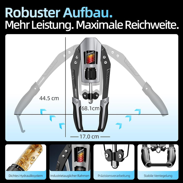 Arm Trainer mit Hydraulikzylinder – Verstellbarer Twister für Arme, Brust und Schultern, Fitness-Exp
