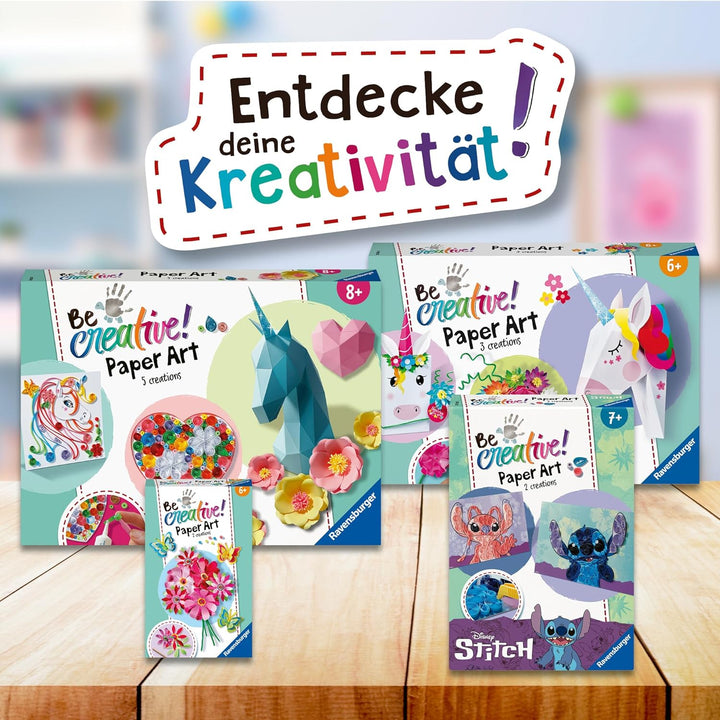 Ravensburger 182368 BeCreative Paper Art, DIY für Kinder ab 8 Jahren