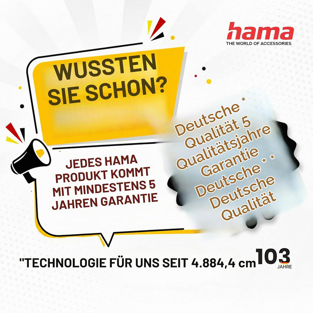 Hama Überwachungskamera innen WLAN (smarte WLAN Kamera mit App, Nachtsicht, Aufzeichnung, mit Bewegu