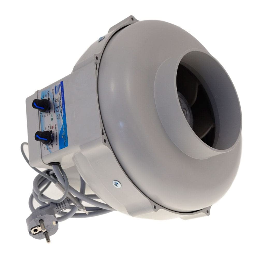 RVK Prima Klima Rohrventilator 800 m³/h 160mm mit Temperaturkontrolle (PK160)