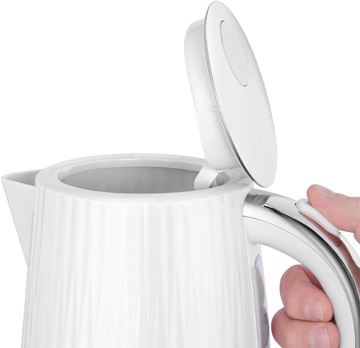 Russell Hobbs Wasserkocher (für heisses Wasser, Tee oder Kaffee, 1.7L, Deckelöffnung per Knopfdruck,