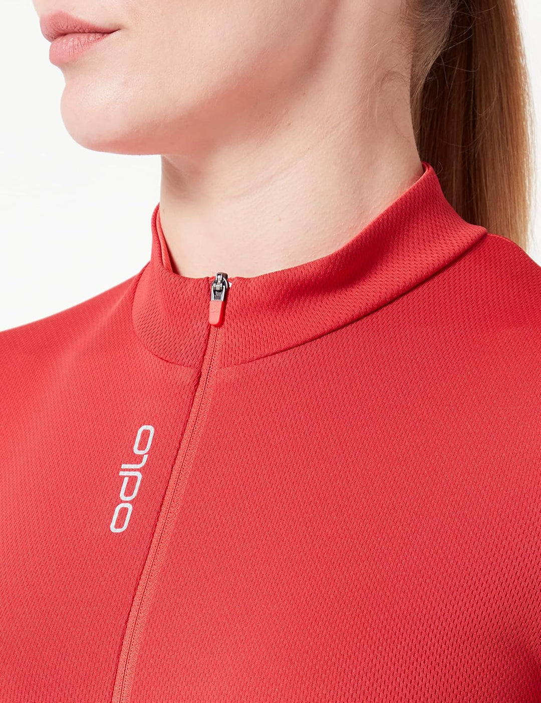 Odlo Damen Essentials_411971 Radtrikot halber Reissverschluss (1er Pack) XS American Beauty - Cayenn