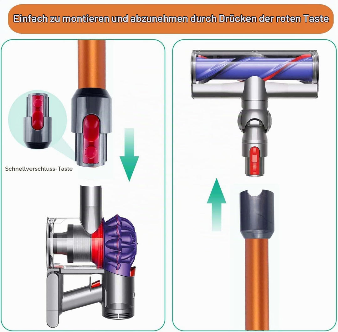 AiLomey Schnellspanner Verlängerungsrohr für Dyson V15 V11 V10 V8 V7 Stabstaubsauger, Ersatzteile Ve