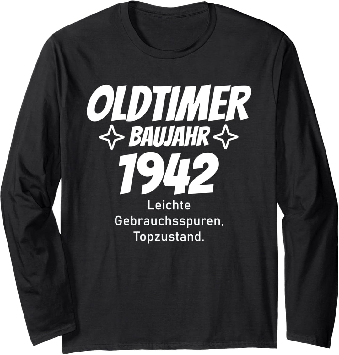 Oldtimer Baujahr 1942 Design Geburtstag lustig Langarmshirt
