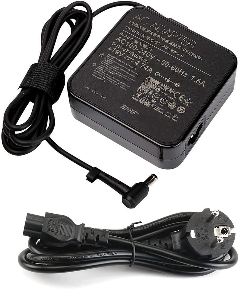 Laptop Ladegerät 19V 4.74 A 90W PA-1900-92 ADP-90YD D AC Adapter kompatibel für ASUS N55SL N75 N75E