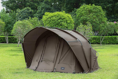 MK-Angelsport 1-2 Personen Karpfenzelt Angelzelt Bivvy Fort Knox 2.0 Anglerzelt - 160cm hohe Innenka