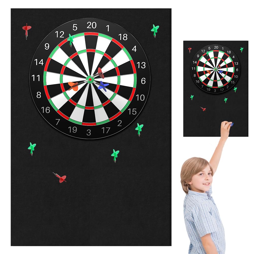 Dartboard Wandschutz, Filz-Dartboard-Wandschutz Selbstklebend Dartscheiben Umrandung, Dart Wandschut