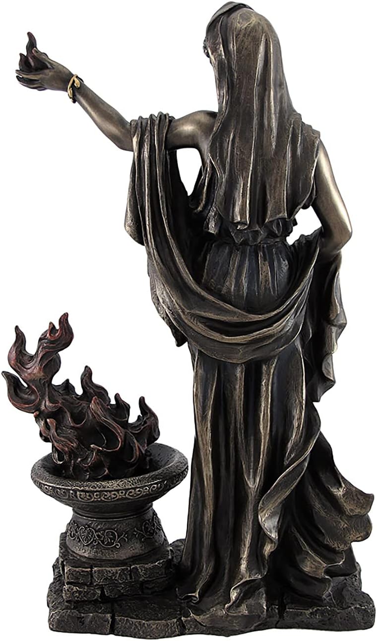 Griechische Göttin Hestia Bronzed Statue Römische Vesta