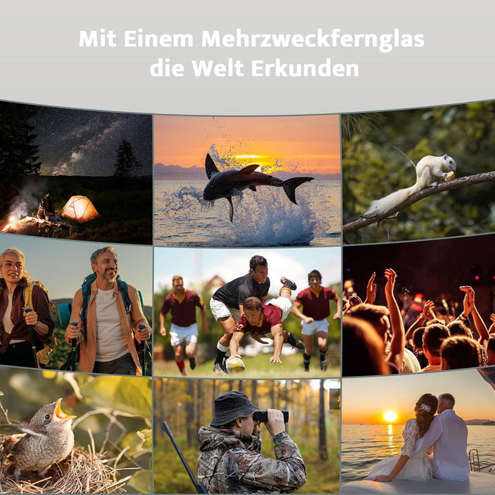 Usogood 12x50 Binoculars Professional mit GrossEr Reichweite Fernglas Erwachsene – Bak4-Prisma und L