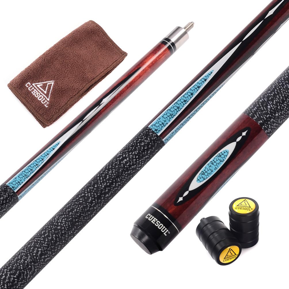 CUESOUL 58 Zoll 19 1/2 Oz Jointed Maple Billiard-Lache-Stichwort CSTB004 11.5MM Queue Spitzen, CSTB0