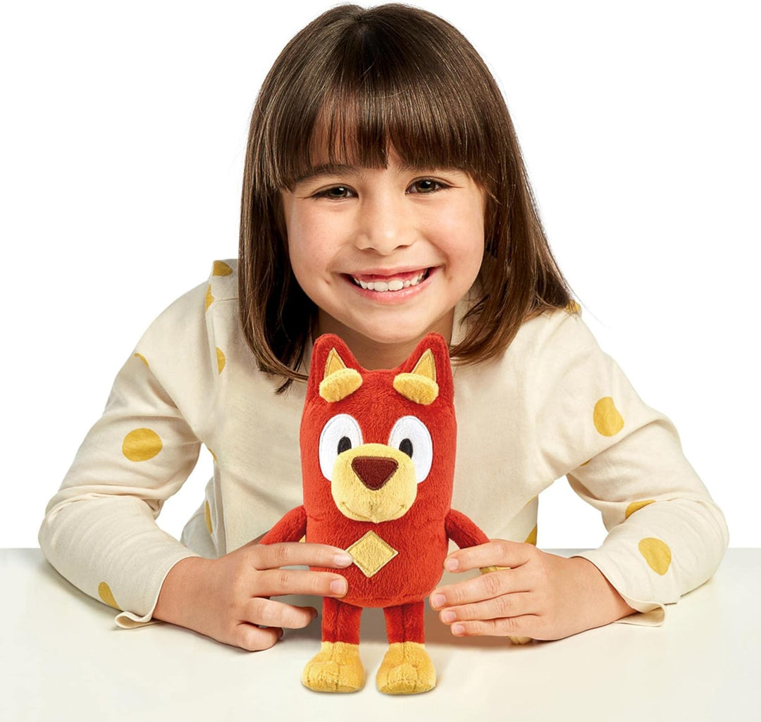 Bluey weiches Plüschtier, ca. 20 cm, mit Details wie im Cartoon & Giochi Preziosi Bingo Plüschtier,