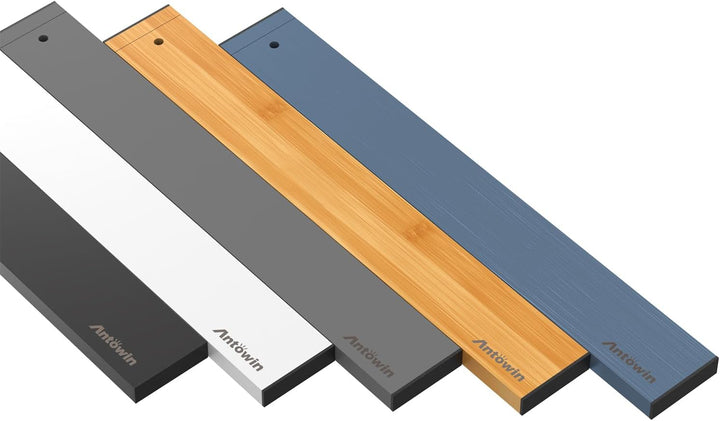 ANTOWIN Schubladentrenner Verstellbar Bambus (43-56 cm), Schubladen Organizer, Gefedert, Küche, Komm