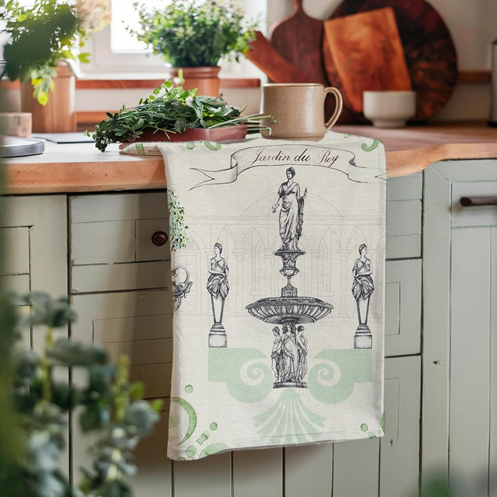 Maison d' Hermine Jardin Du Roy 100% Baumwolle Set von 2 Multi-Purpose Küchenhandtuch | Bar Handtüch