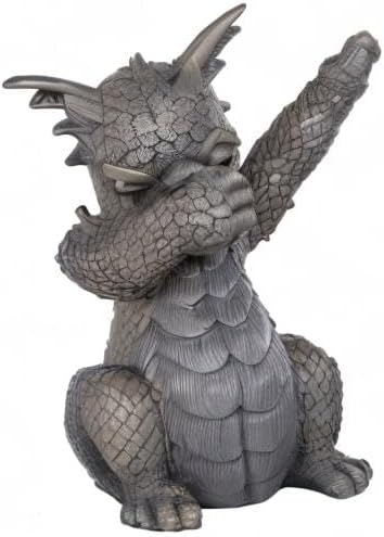 Pacific Giftware Gartenfigur Drache Dab Tanzfigur 24 cm - Gartendrache Fantasy Deko Statue Garten Fi