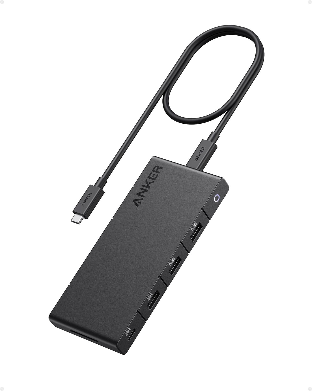 Anker 364 USB-C Hub (10-in-1, Dual 4K HDMI) mit max. 85W Power Delivery, Zwei 4K HDMI-Anschlüssen, e
