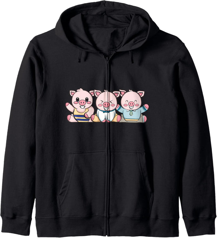 Schweine Landwirt Ferkel Schwein Kapuzenjacke