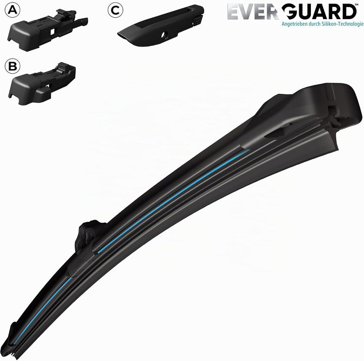 VALEO EVERGUARD - Premium - VSF50 - Silikon-Wischerblatt - 566007 - Länge: 500mm - Vorne (Beinhaltet