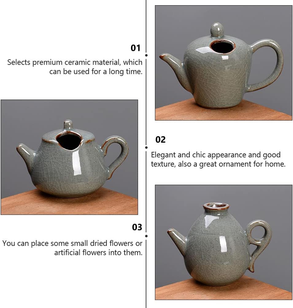BESPORTBLE Kunstpflanze 6 Stücke Keramik Set Mini Dekorative Moderne Blumenvase Einzelne Flasche Vin