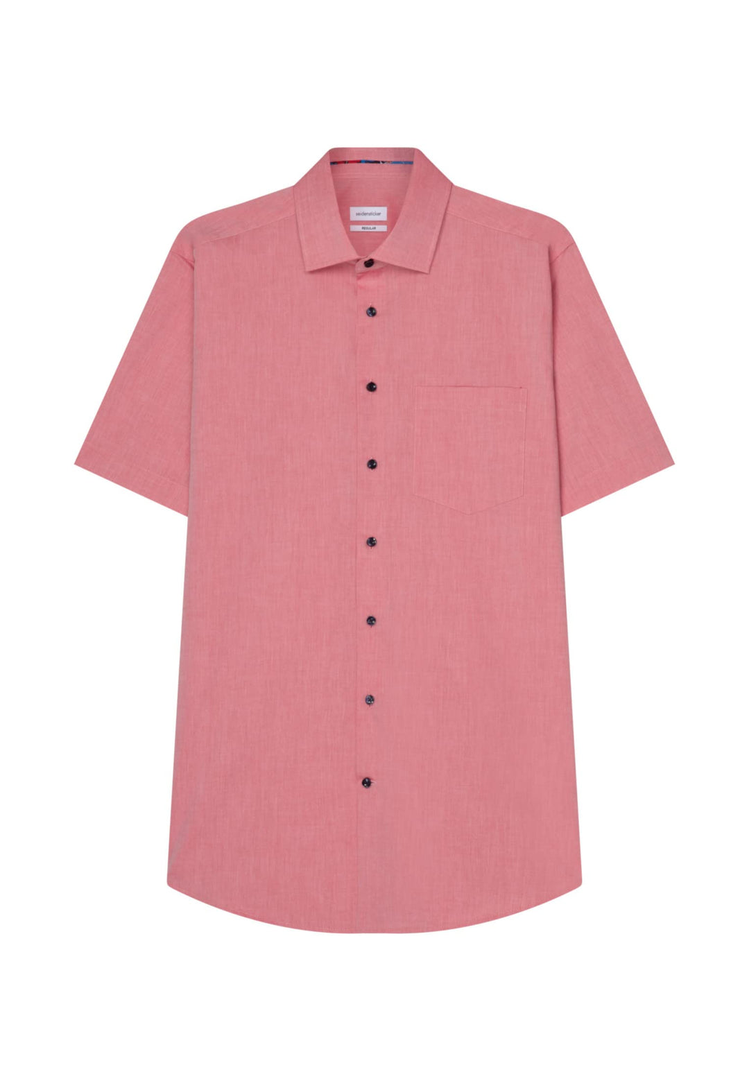 Seidensticker Herren Regular Fit Kurzarm Klassisches Hemd 42 Rot, 42 Rot