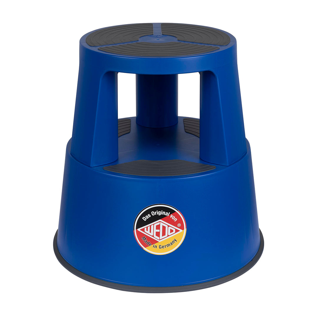 WEDO Rollhocker Super Step – robuster Tritthocker aus bruchfestem Kunststoff, TÜV/GS-geprüft nach EU