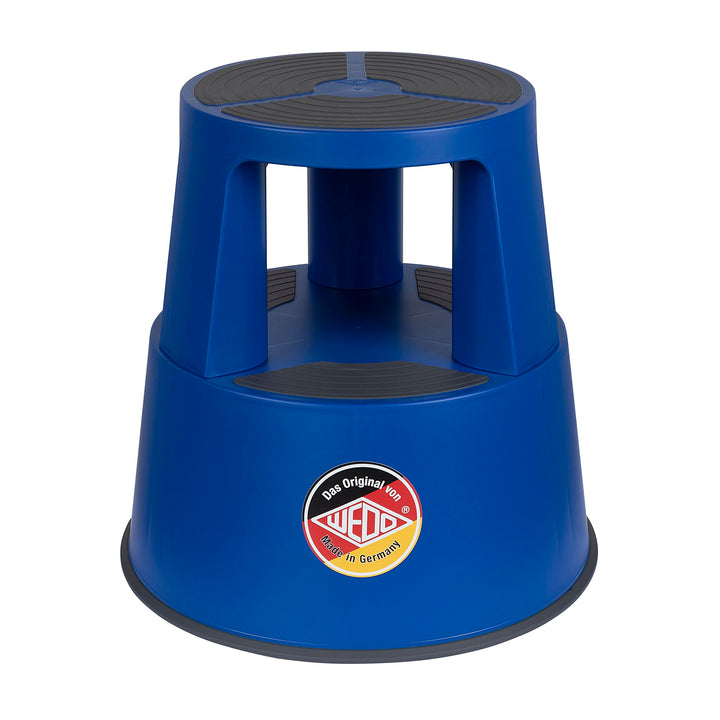 WEDO Rollhocker Super Step – robuster Tritthocker aus bruchfestem Kunststoff, TÜV/GS-geprüft nach EU