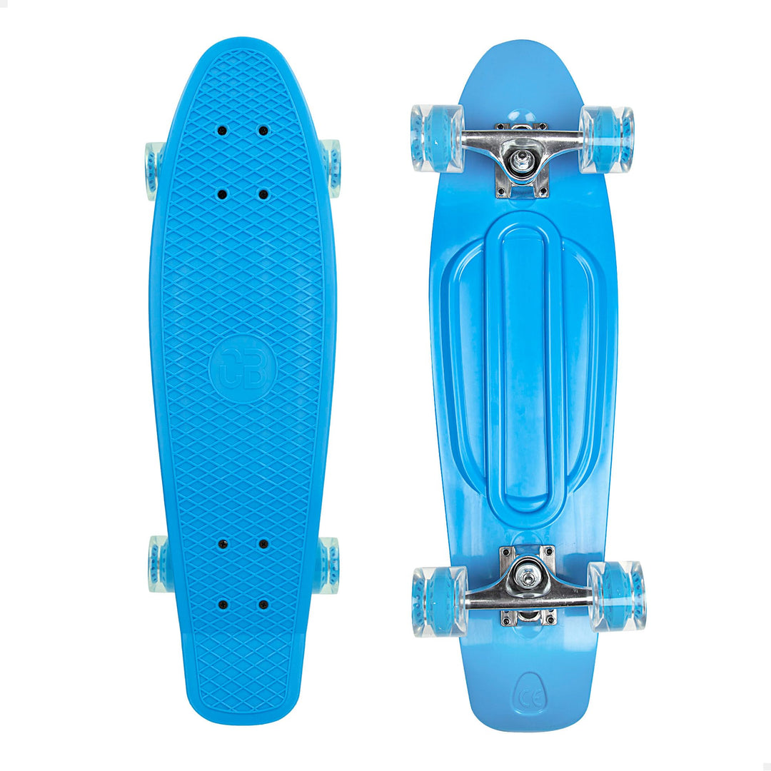 COLORBABY CB Riders, Skateboard, Blau, 71 x 20 cm, Achse aus Aluminium, für Kinder, Board mit 4 PU-R