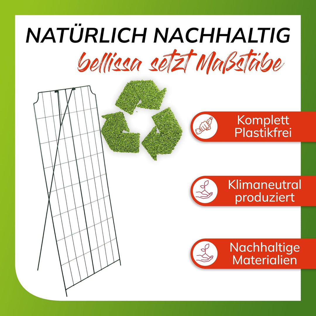 bellissa 1 Stück - Gurken-Gitter und Rankhilfe für Gurkenpflanzen und Gemüse – Rank- für Topfpflanze