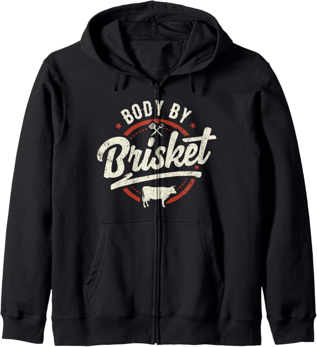 Body By Brisket Backyard Cookout BBQ-Grill Kapuzenjacke