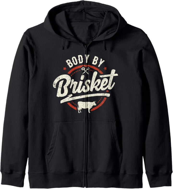 Body By Brisket Backyard Cookout BBQ-Grill Kapuzenjacke