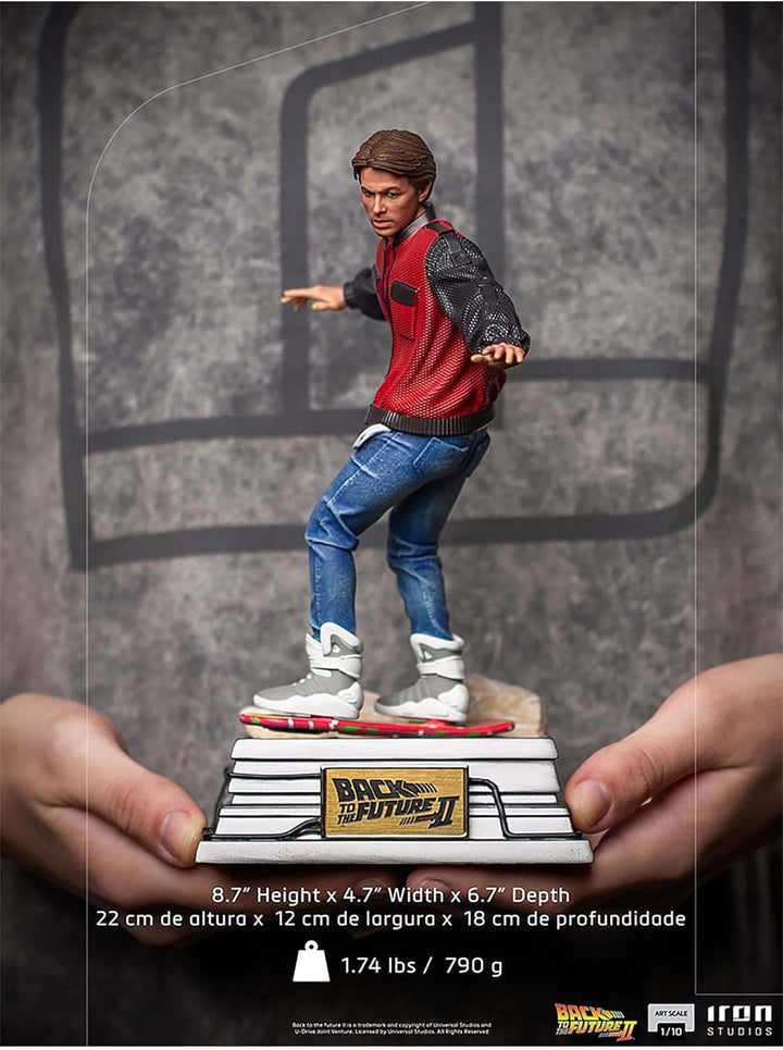 Iron Studios Back to The Future Marty McFly Hoverboard 1/10 Scale Statue Standard 1:10, 1:10
