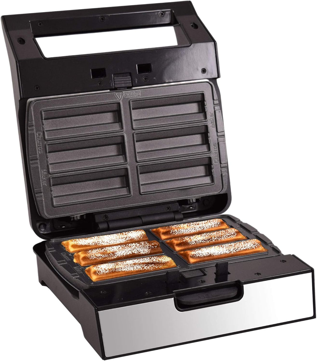 Syntrox Germany Krapfen Maker Churros Maker MM-1400W Churros mit herausnehmbaren Backplatten
