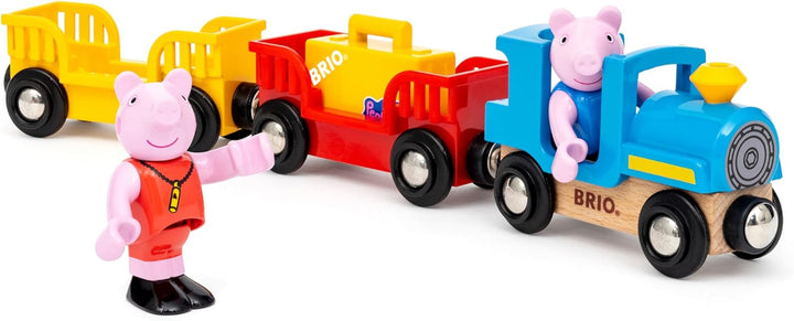 BRIO - Peppa Wutz Zug - Spielzeug-Eisenbahn zur beliebten Kleinkindserie Peppa Wutz - ab 3 Jahren -