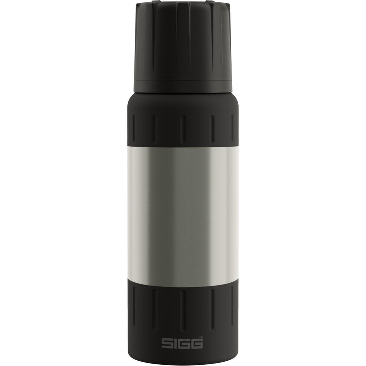 SIGG – Isolierte Trinkflasche – Thermosflasche Alpine Star Brushed, mit Becher – 15 St. Heiss, 56 St