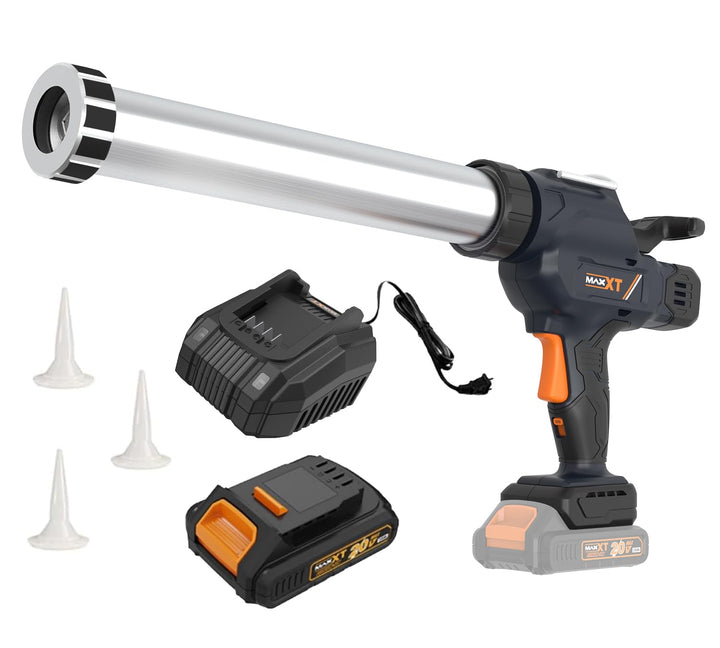 MAXXT kartuschenpresse akku, 20V 2500N, 0,8-8mm/s Ausgabegeschwindigkeit, 600ml/20Oz Kartuschengröss