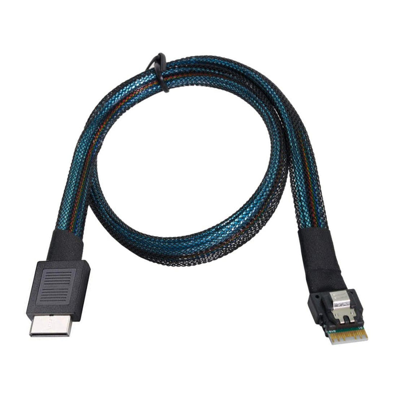 chenyang CY SFF-8611 auf SFF-8654 Kabel, OcuLink PCIe PCI-Express SFF-8611 4i auf SFF-8654 Slimline