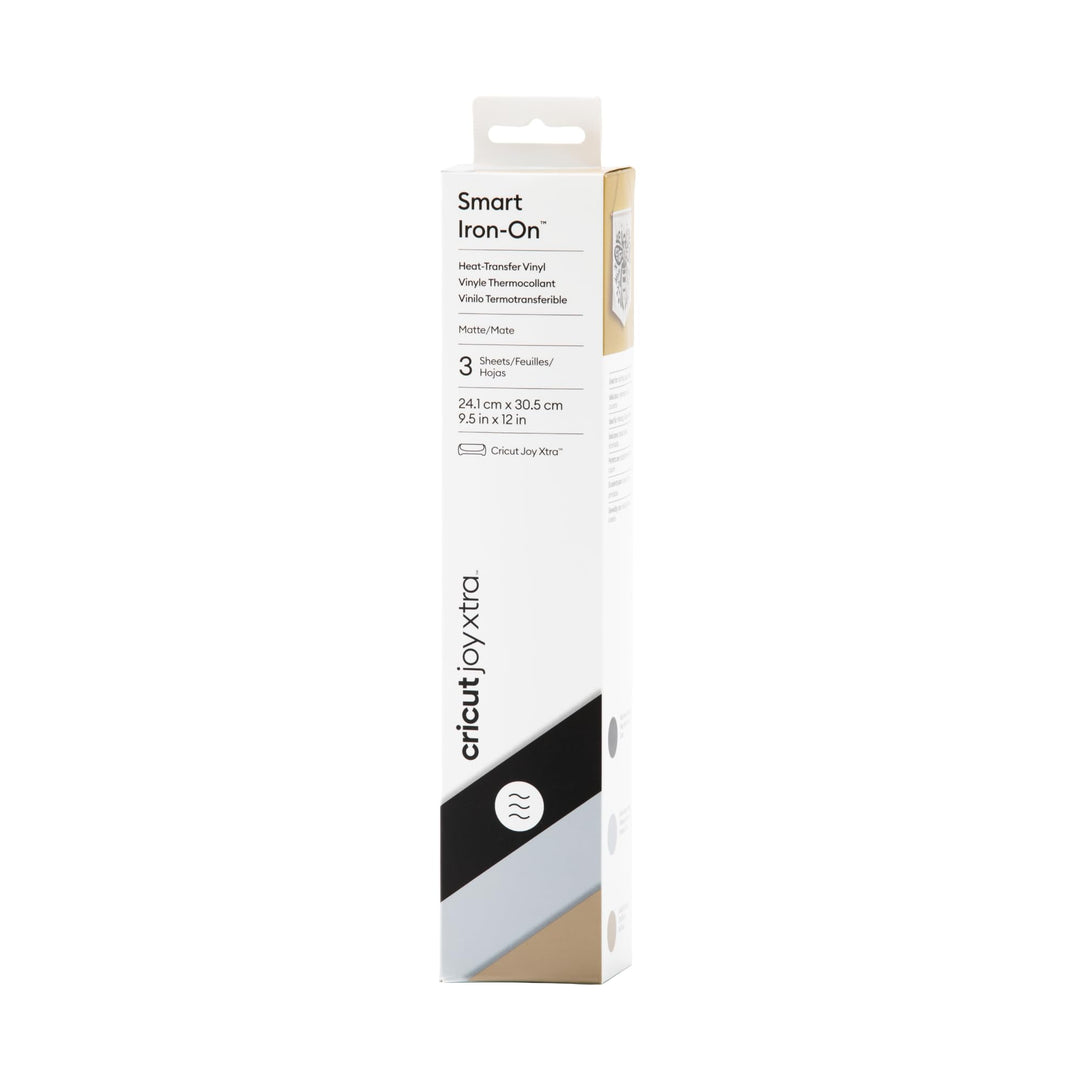 Cricut Joy Xtra Smart Iron-On Musterset Klassische Farben (3 Stk.) 3 piece Klassiker: Schwarz, Gold,