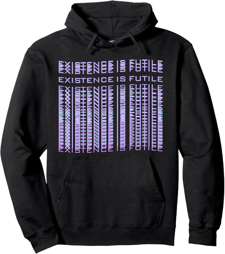 Existentielle Angst Existenz ist sinnlos Wave Vaporwave Pullover Hoodie