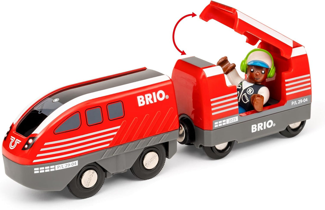 BRIO World – 36102 Zugset mit Rückziehmotor | Zugset-Zubehör für Kinder ab 3 Jahren