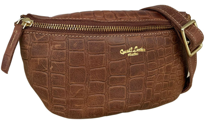 Gusti Gürteltasche Leder - Annabelle Damen und Herren Gürteltasche Bauchtasche Handtasche Ledertasch
