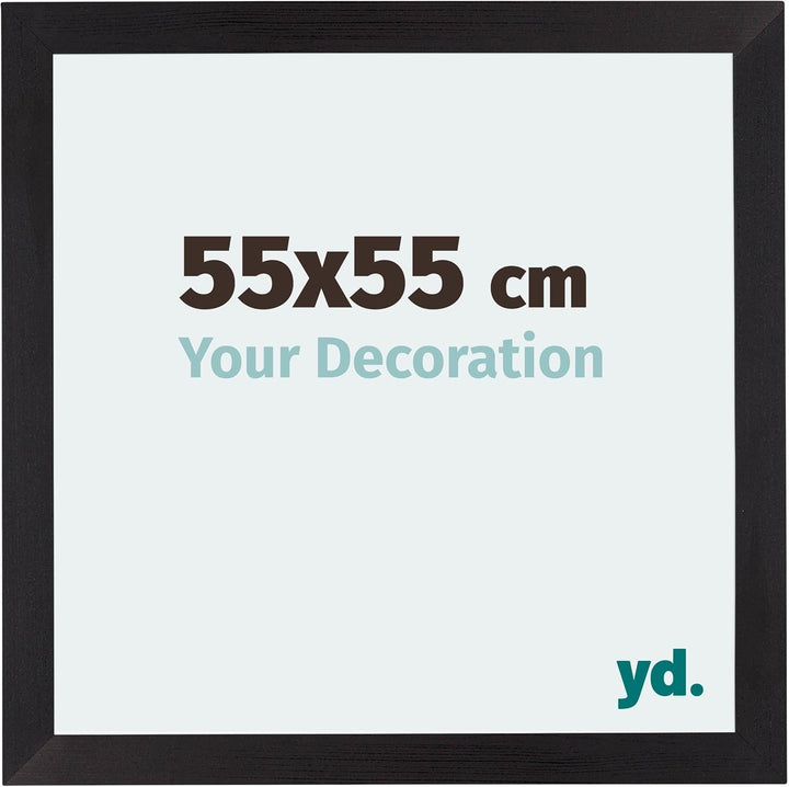 yd. Your Decoration - Bilderrahmen 55x55 cm - Bilderrahmen aus MDF mit Acrylglas - Antireflex - Ausg
