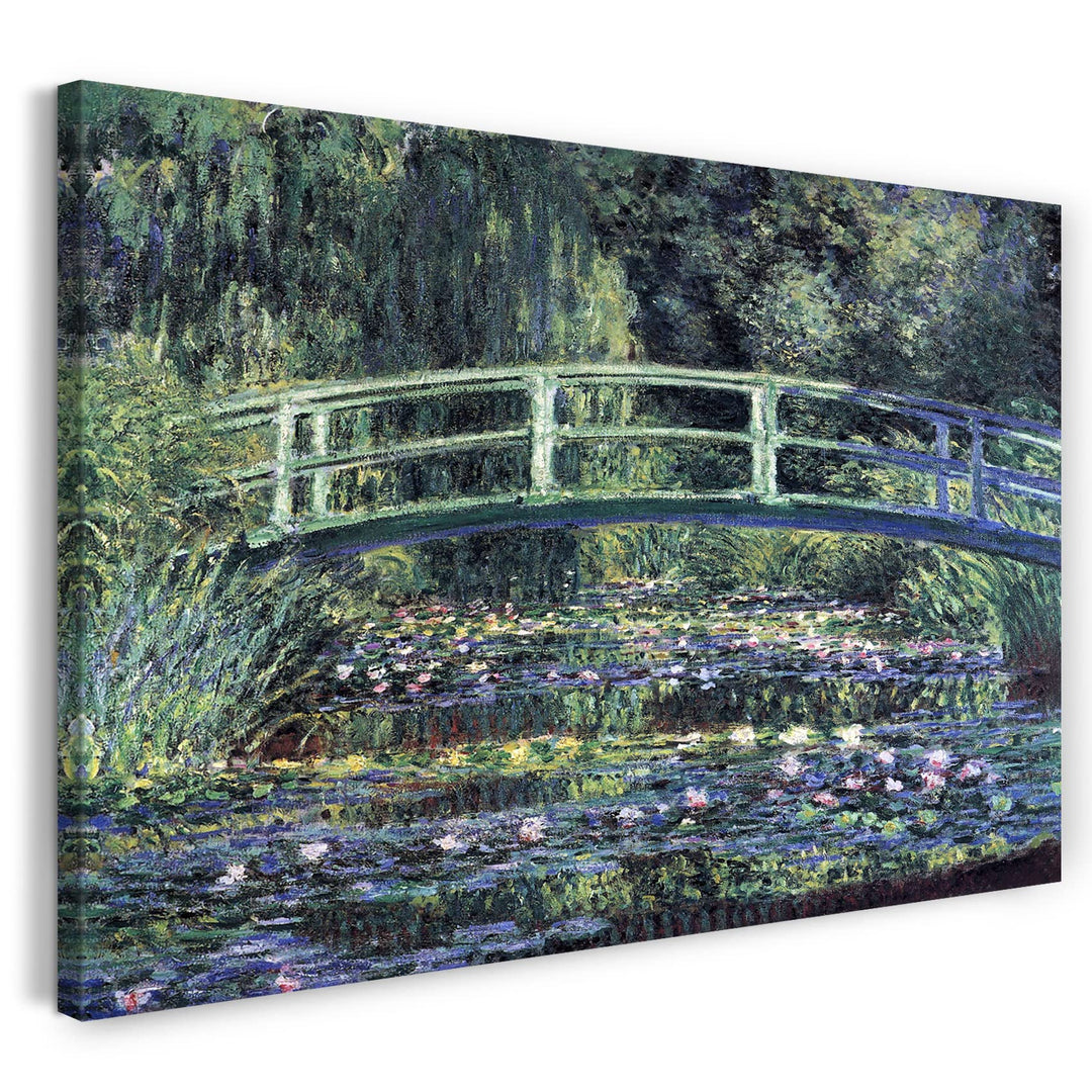 Leinwand (80x60cm): Claude Monet - Seerosen und japanische Brücke 80x60 cm, 80x60 cm
