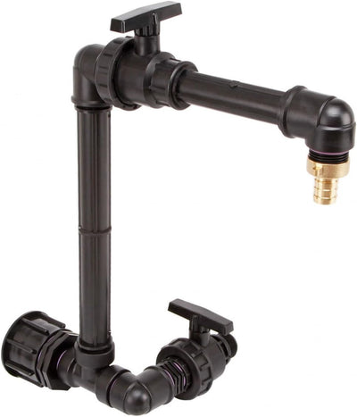 IBC Adapter S60x6-1" Kugelhahn Schwanenhals + Ablasshahn