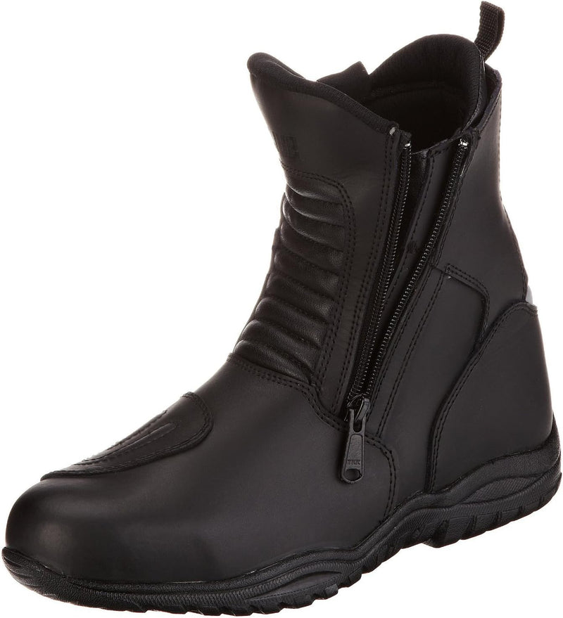 Protectwear halbhoher Motorradstiefel, Tourenstiefel, Allroundstiefel aus Leder mit 2 Reissverschlüs