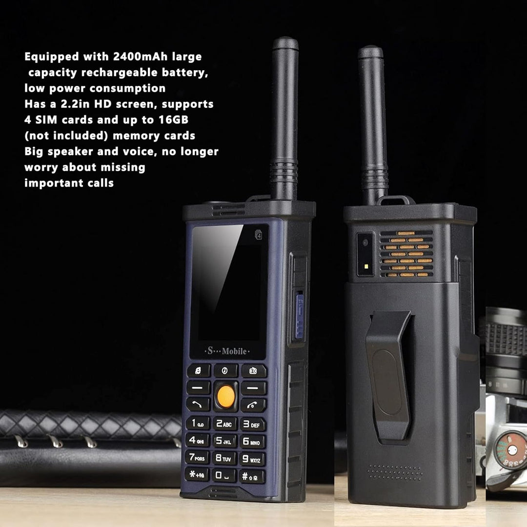 Elprico Big Button Handy, 2G Retro Smartphone Unlocked Handy Senior Handy 2400mAh Kapazität Akku für